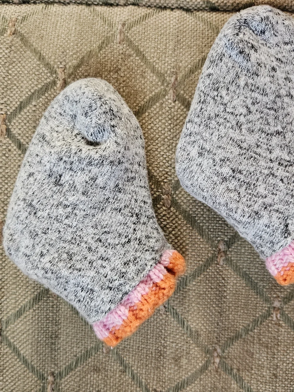 Knit Non-Slip Booties With Grip